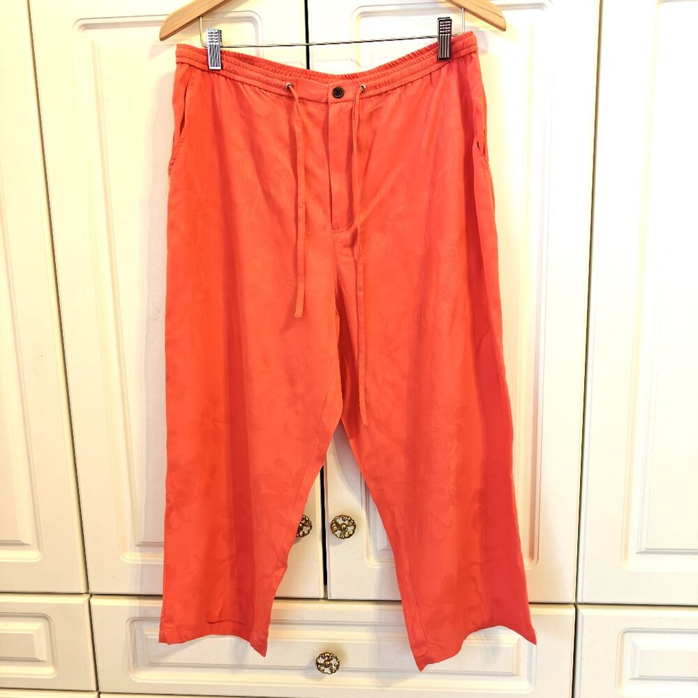 Caribbean Joe Coral Capris, Size Large